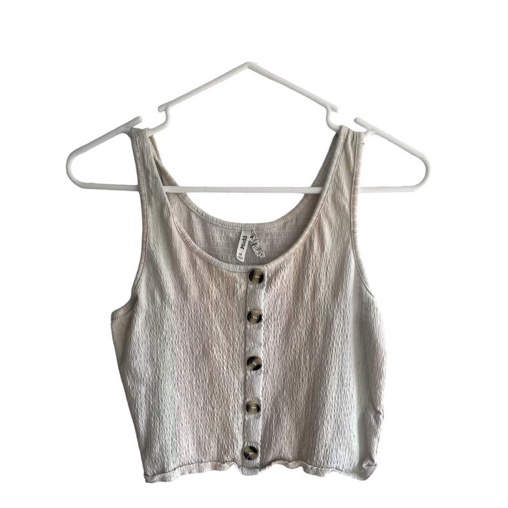 Pastel Summer Medium Cropped Tank Top